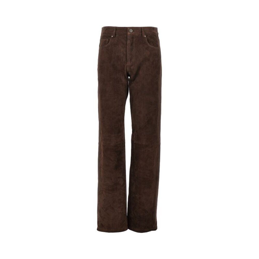 Arma Women 'Jean' Suede Leather Pants